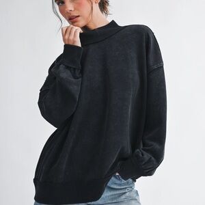 Stylish Black Turtleneck Sweater for Women